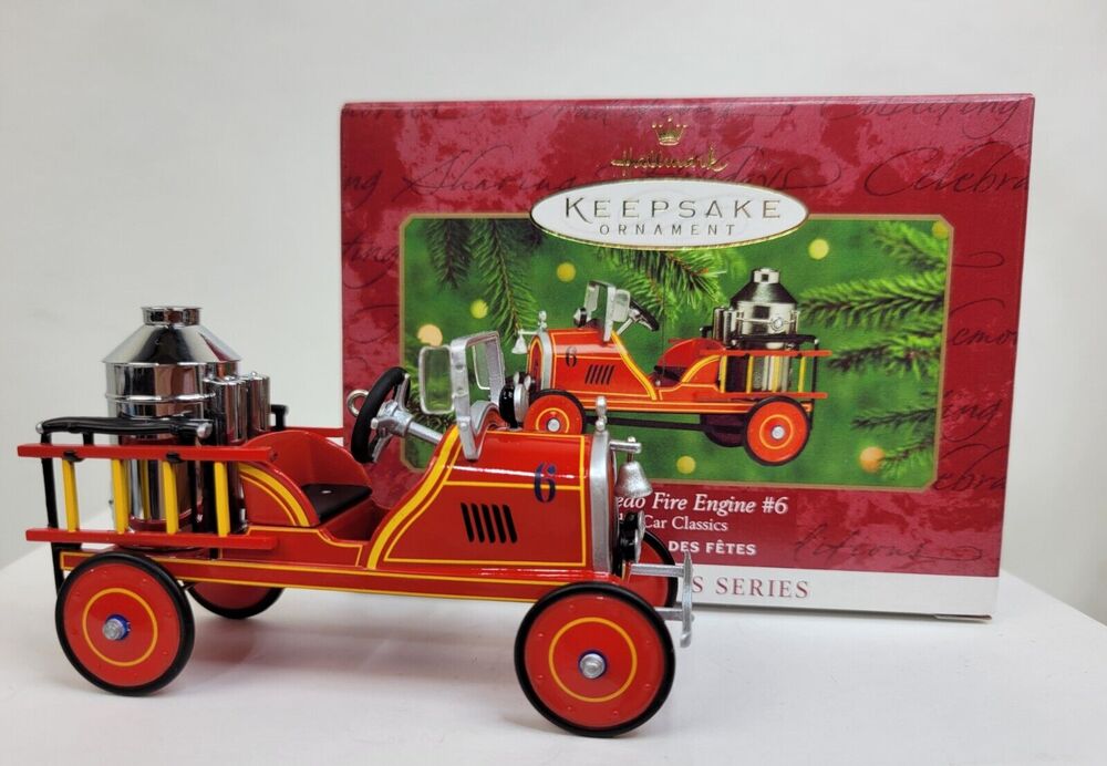 Hallmark 1924 Toledo Fire Engine #6 in Kiddie Car Series Dated 2000 Ornament